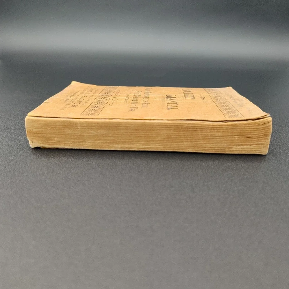 1890's Pocket Manual Ready Reference Book Rare VTG PAPERBACK SEE‎ BB33.1GU3303